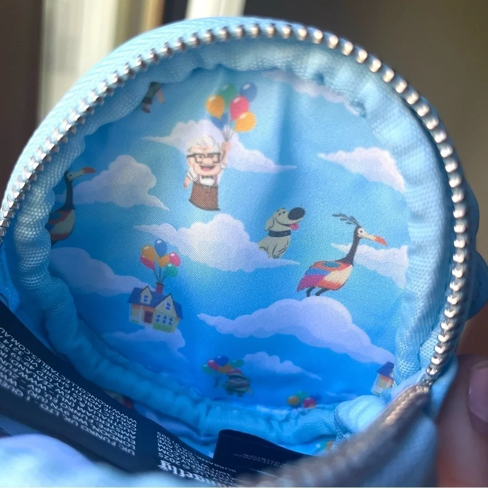 LOUNGEFLY Disney Up Coinpurse, PIXAR Bag, Mickey Ears NWT